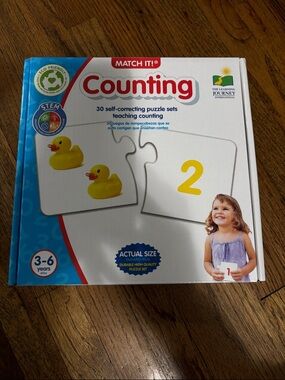Counting 2-Piece Number Puzzles